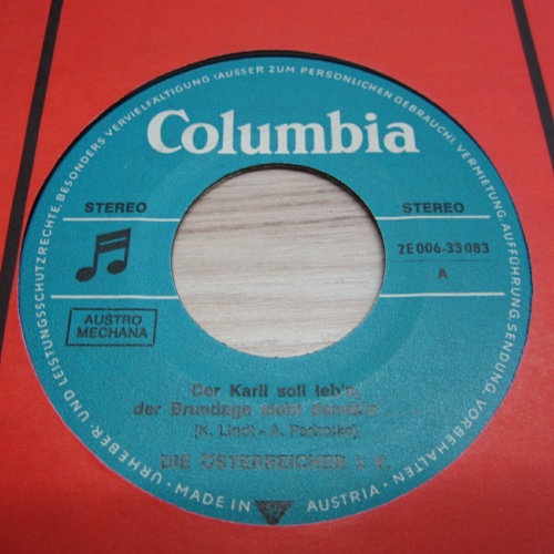 Single /  Die Österreicher i.V. ?– Der Karli Soll Leb'n / AUT   PRESS /   RAR /