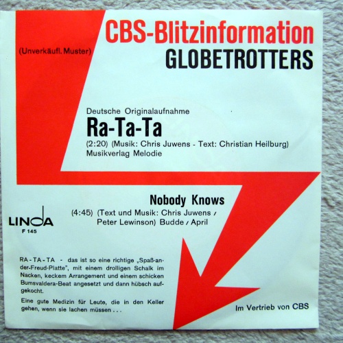 Single / GLOBETROTTERS / MUSTERPRESSUNG / 1970  / RARITÄT /