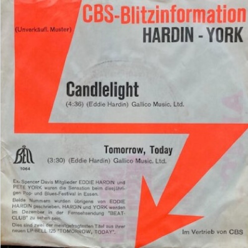 Hardin - York* - Candlelight (7", Single, Promo)