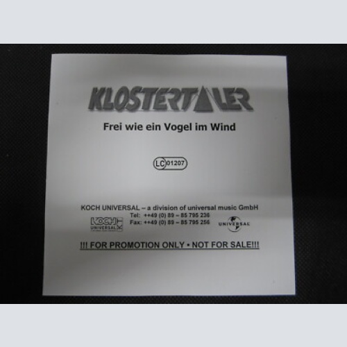 CD /  Klostertaler - Frei wie ein Vogel im Wind    / PROMO /