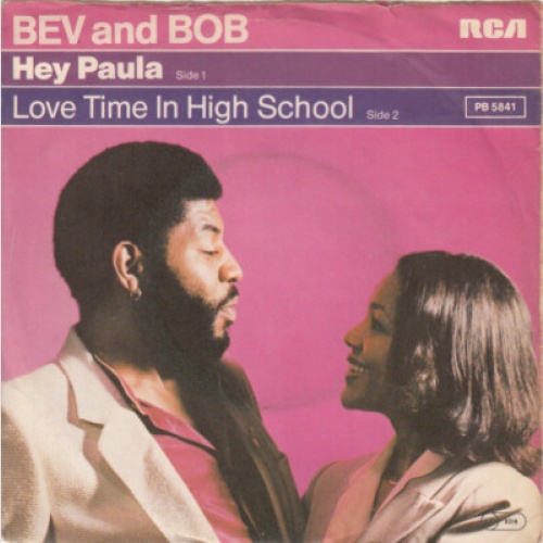Bev And Bob - Hey Paula / Love Time In High School (7", Single)