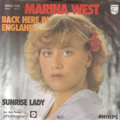 Marina West - Back Here In England (7", Single)