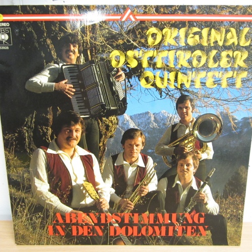 LP / Original Osttiroler Quintett ?– Abendstimmung In Den Dolomiten / MINT / RAR