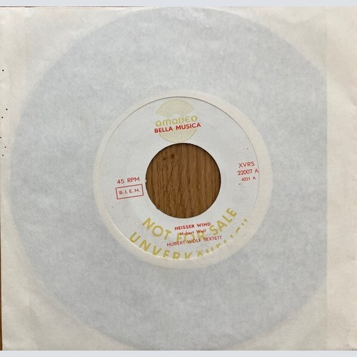 Hubert-Wolf-Sextett - Heisser Wind / Warmer Regen (7", Single, Promo)
