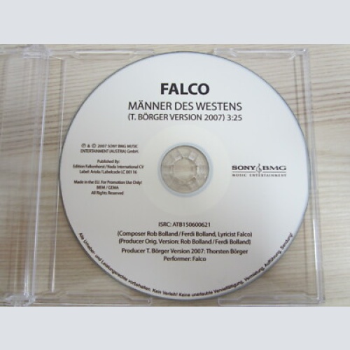 CD / Falco ?– Männer Des Westens (T. Börger Version 2007) / PROMO / RARITÄT /