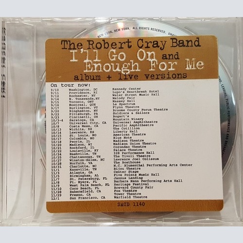 Robert Cray - I'll Go On / Enough For Me (CD, Maxi, Promo)