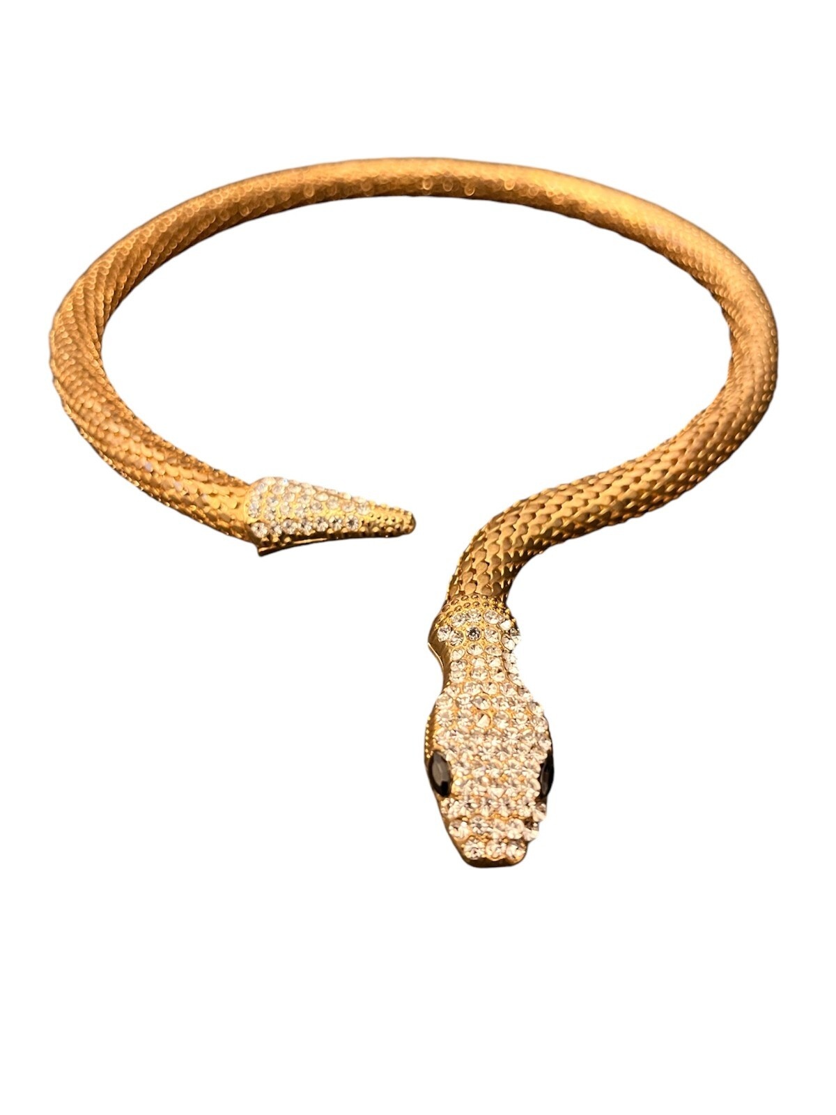 Vintage Flexibles Snake Collie mit Strasssteinen 14,5 cm Durchm.  R0014