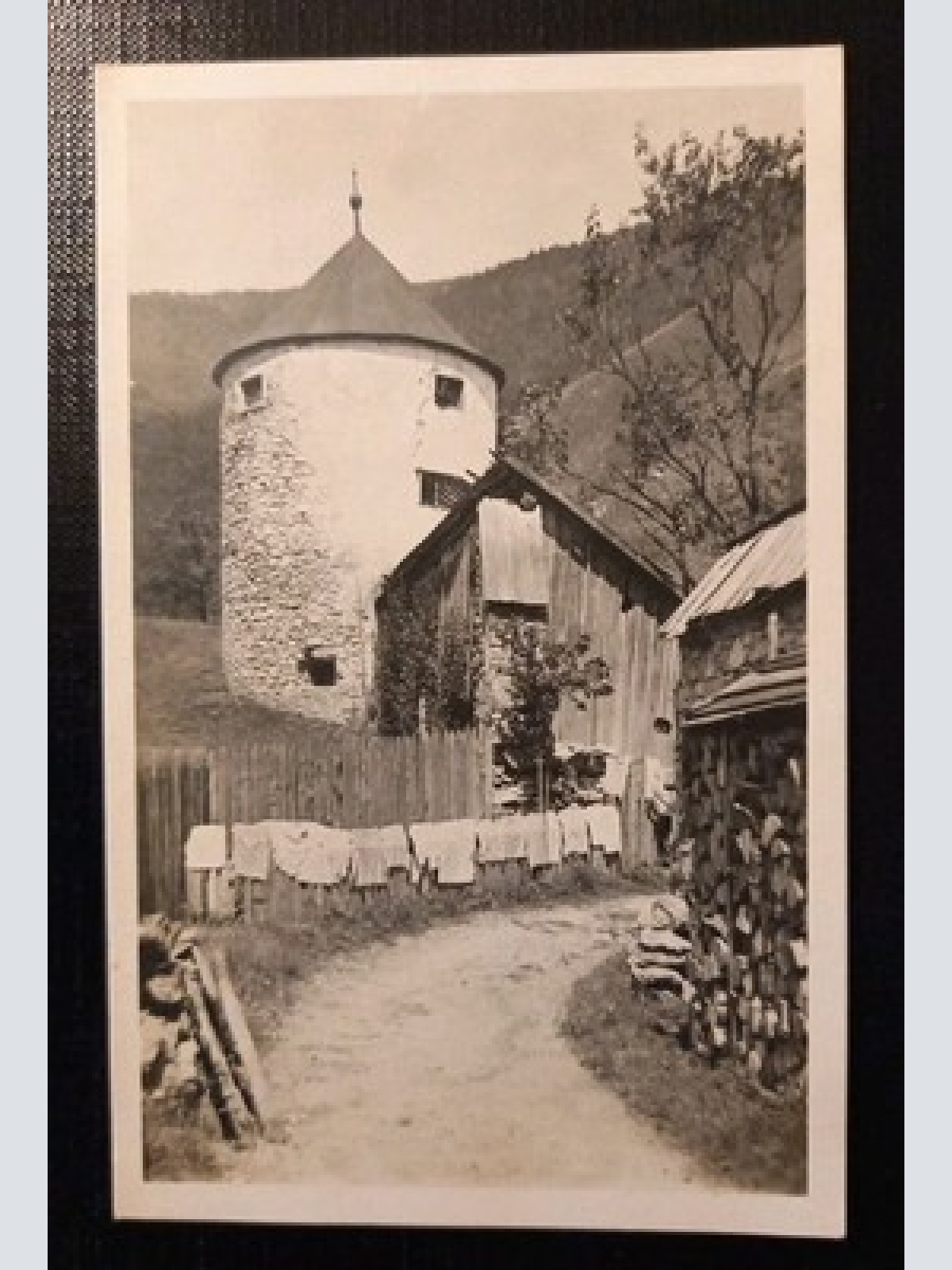 Gaming Scheibbs  Niederösterreich Wäsche Vorm Haus Gr 980 H