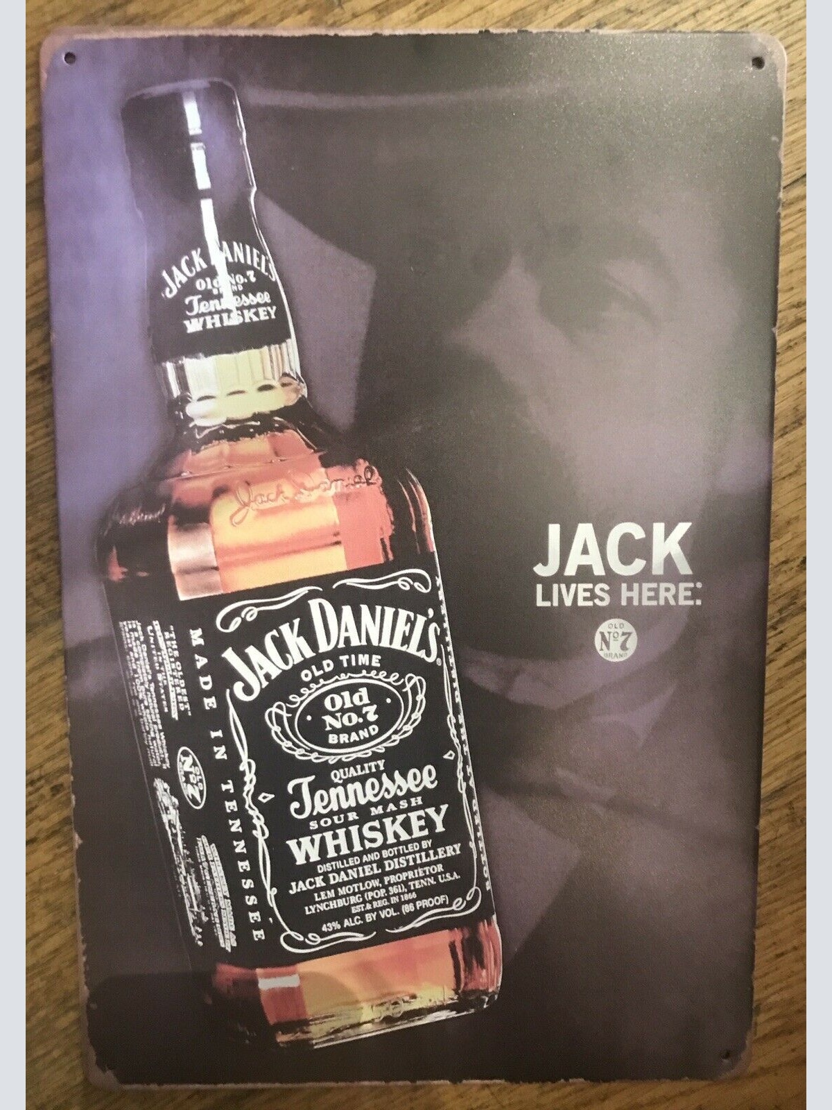 Nostalgie Vintage Blechschild „Jack Daniels- Jack Lives Here“ 30x20  300013