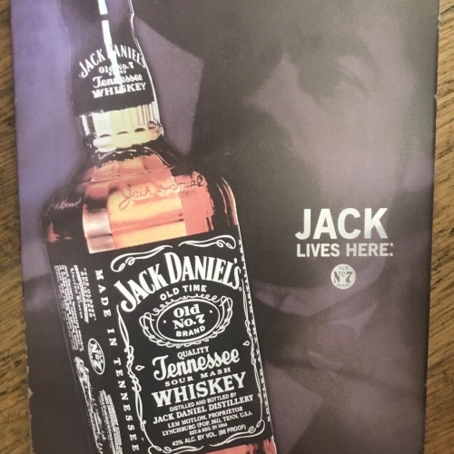 Nostalgie Vintage Blechschild „Jack Daniels- Jack Lives Here“ 30x20  300013