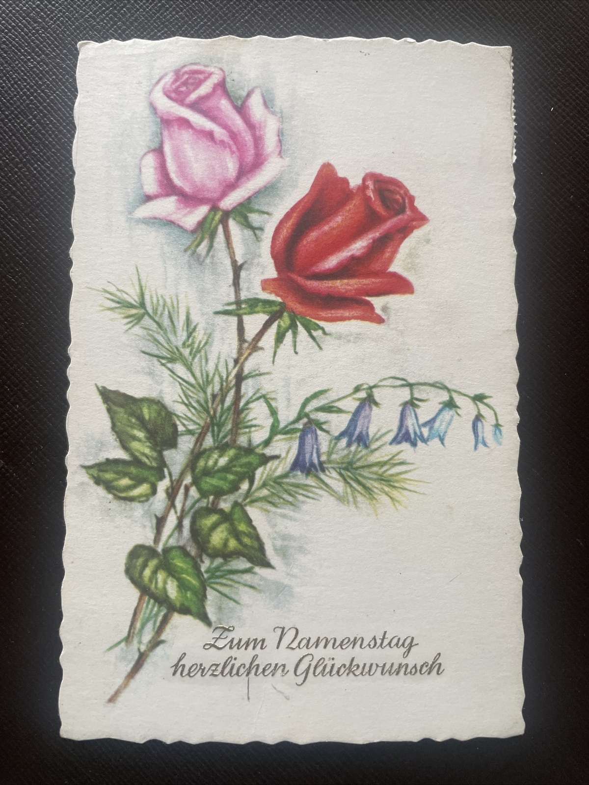 Zum Namenstag herzlichen Glückwunsch, Rosen 400797 DN