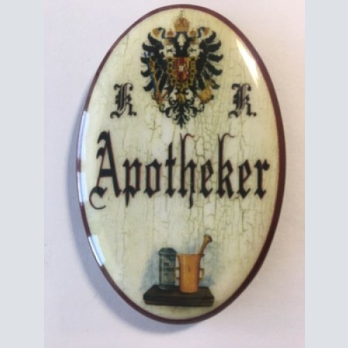 Nostalgie flaschenöffner magnet apotheker messbecher