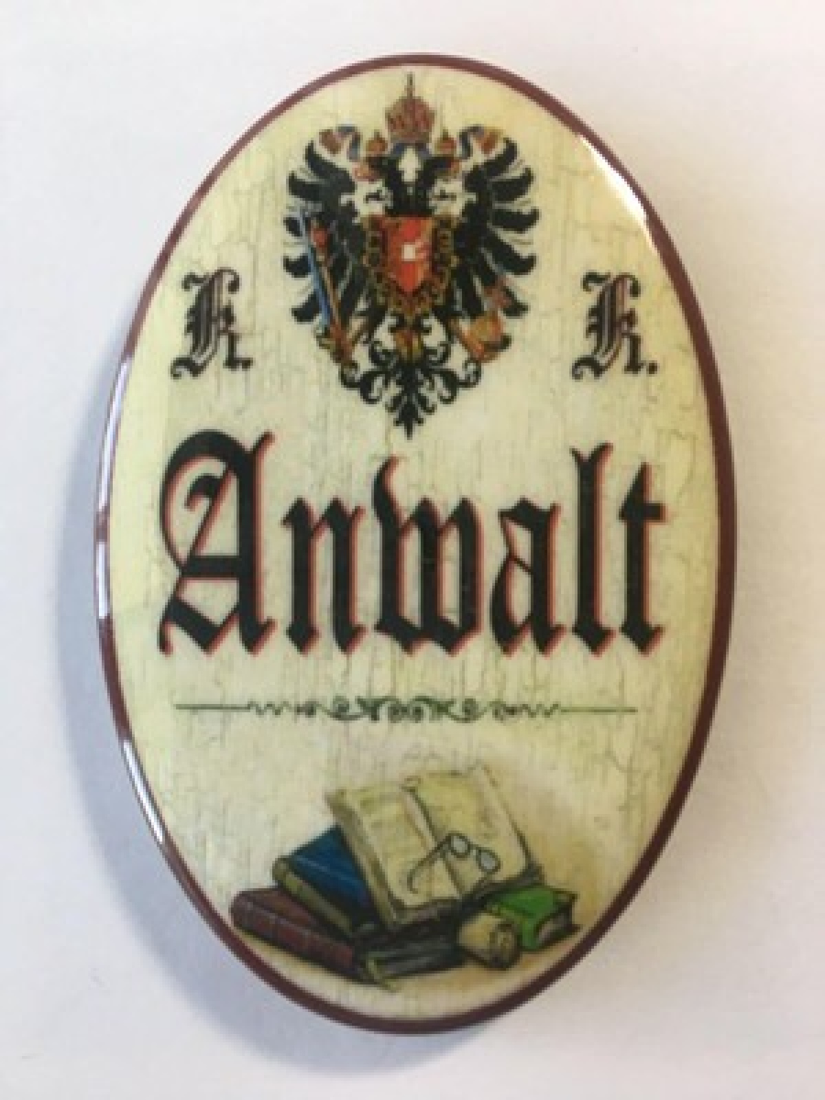 Nostalgie flaschenöffner magnet anwalt gesetzesbücher