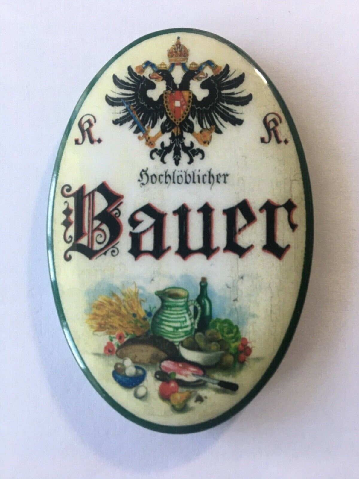 Nostalgie flaschenöffner magnet hochlöblicher bauer ernte
