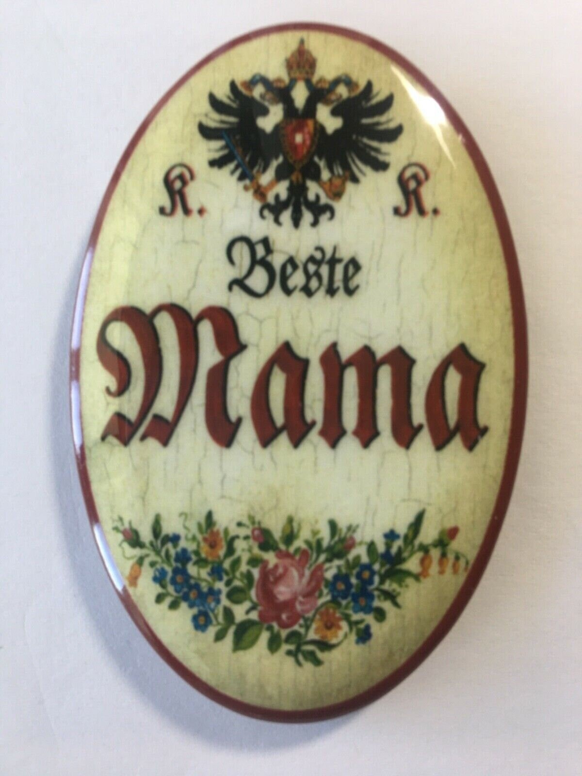 Nostalgie flaschenöffner magnet beste mama blumenstrauß