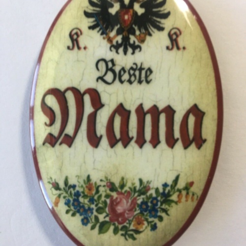 Nostalgie flaschenöffner magnet beste mama blumenstrauß