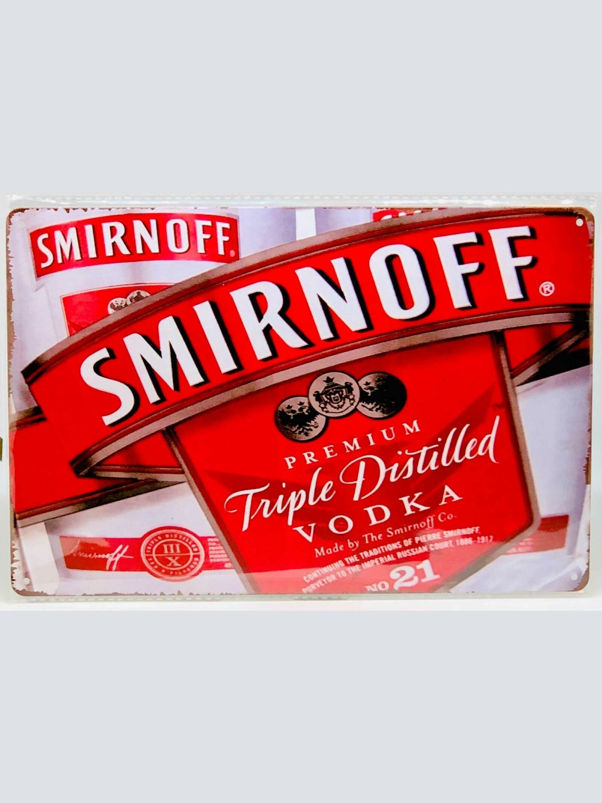 Nostalgie Vintage Retro Schild "SMIRNOFF Vodka" 30x20 12096