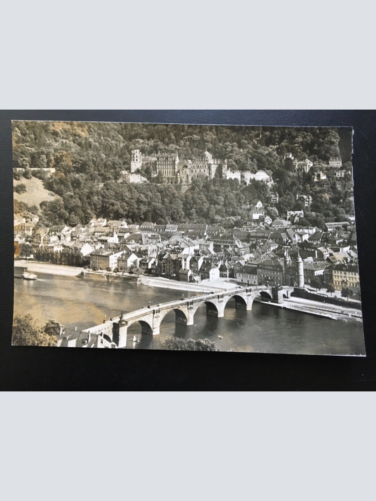 Heidelberg - Blick vom Philosophenweg - Alte Brücke - Neckar 969 TH