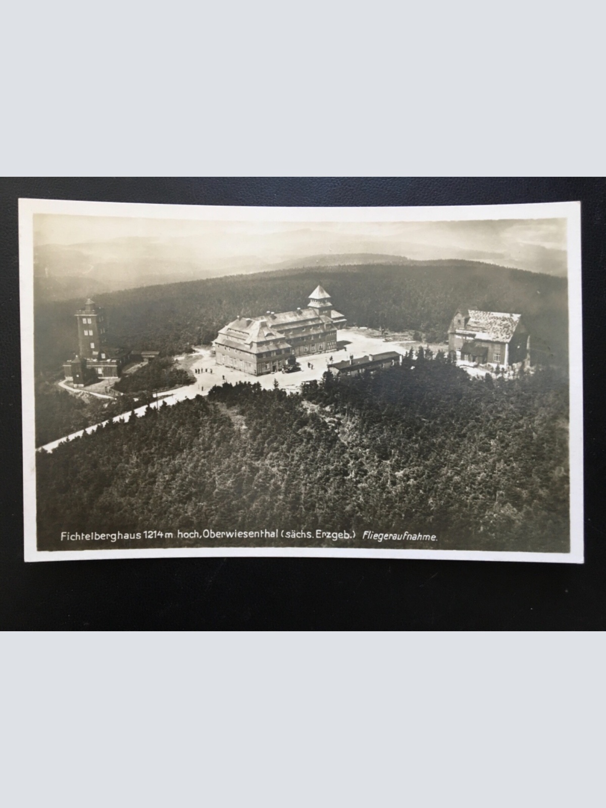 Fichtelberghaus - Oberwiesenthal - Sächs. Erzgebirge - Fliegeraufnahme 921 TH