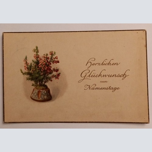 Glückwunsch zum Namenstag, Blumenstrauß 500143A gr D