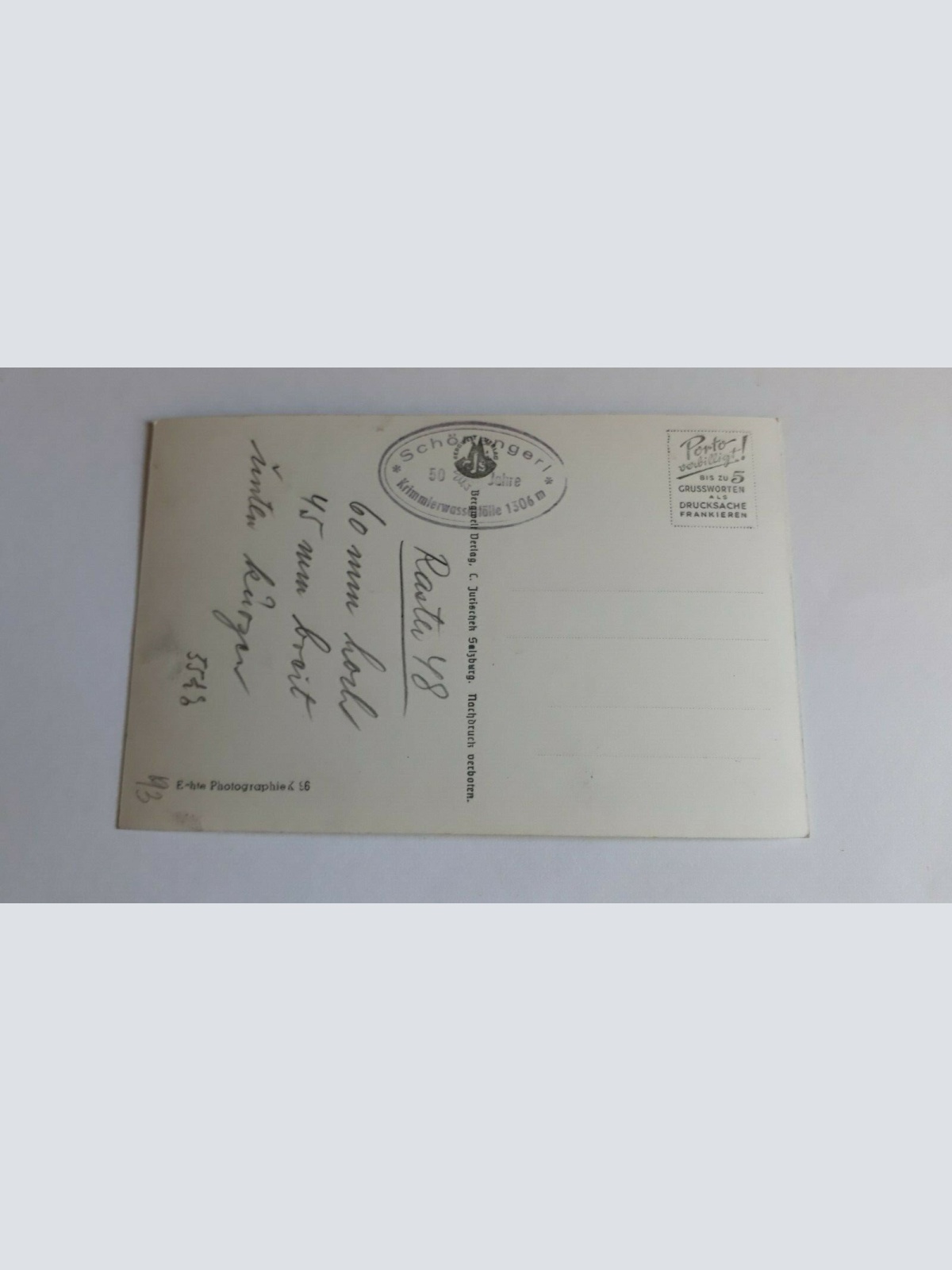 Mittlerer Krimmler Wasserfall mit Gasthof Schönangerl 40115 FH