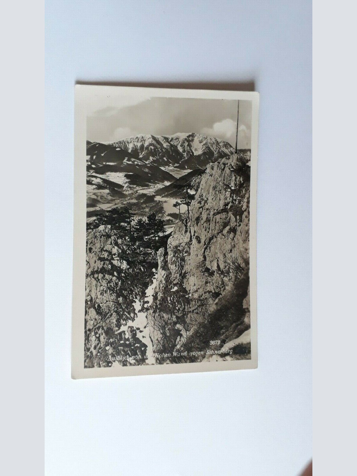 Ausblick von der Hohen Wand gegen Schneeberg 40055FH