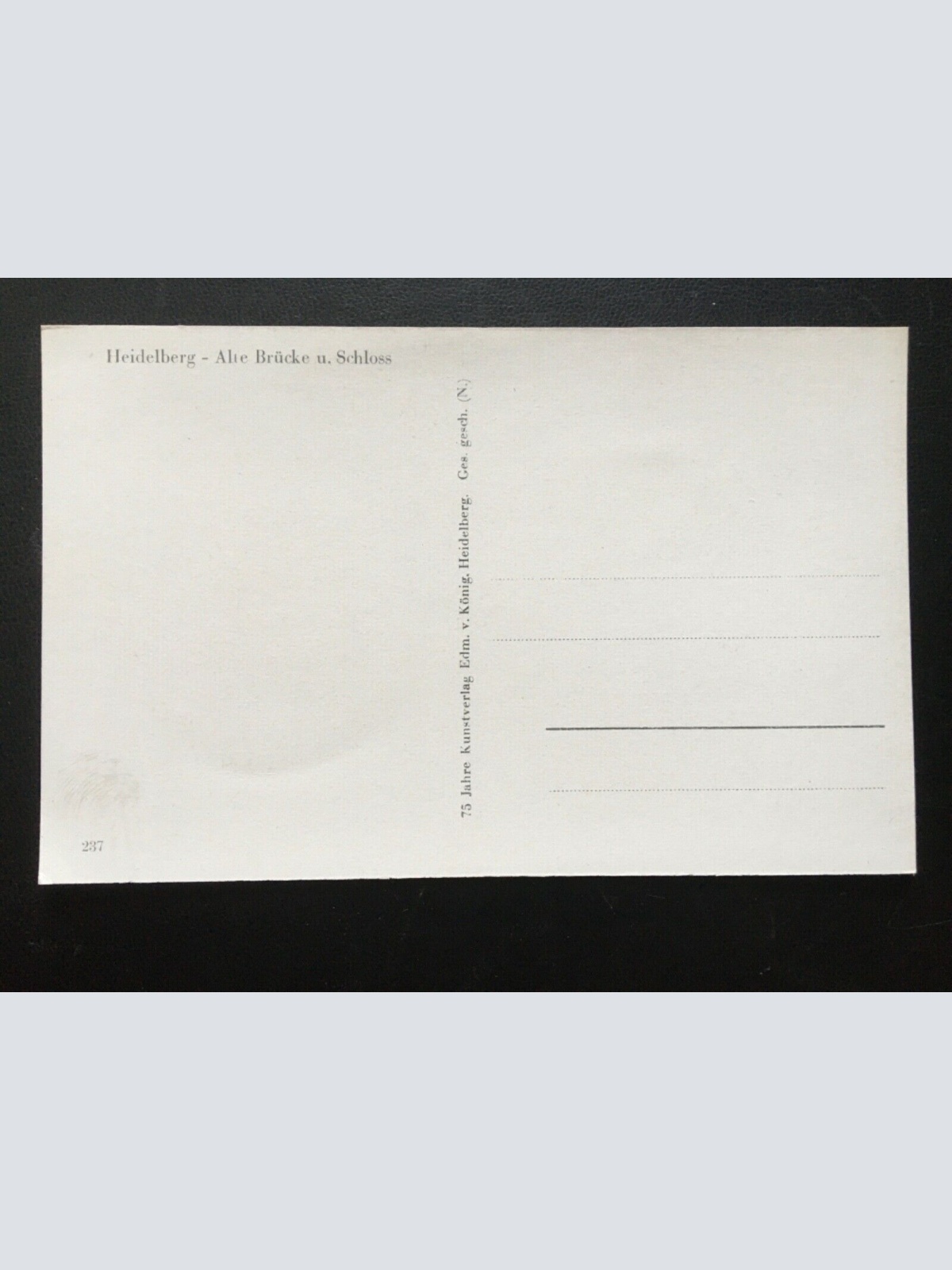 Heidelberg - Alte Brücke u. Schloss - Neckar - Brücke Runderboote 180093 TH!