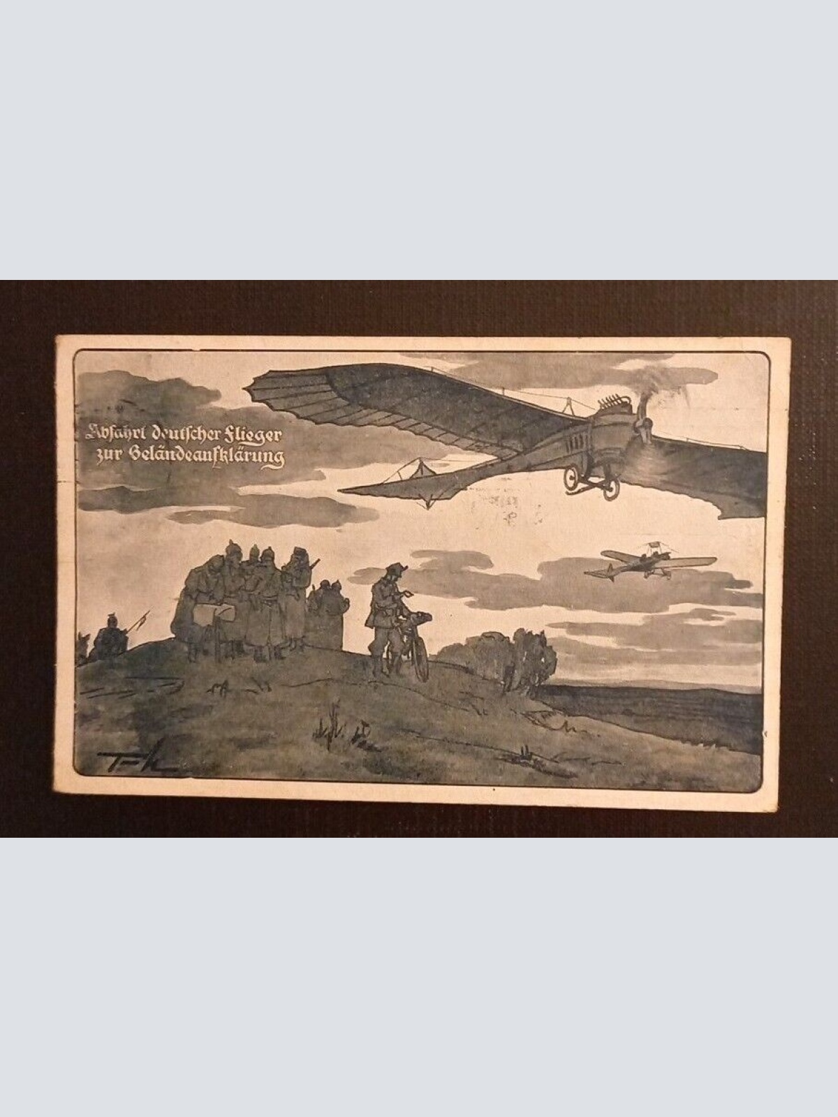 Ansichtskarte Militaria Abfahrt Deutscher Flieger Zur Geländeaufklärung 600731A