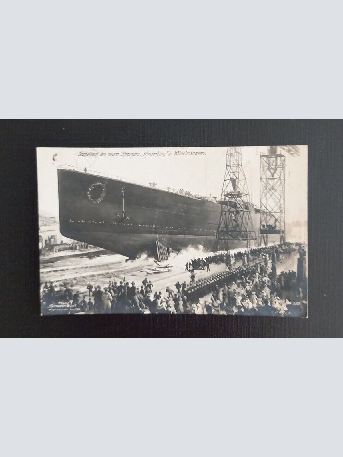 Stapellauf Des Neuen Kreuzers Hindenburg In Wilhelmshaven 7432 Ga