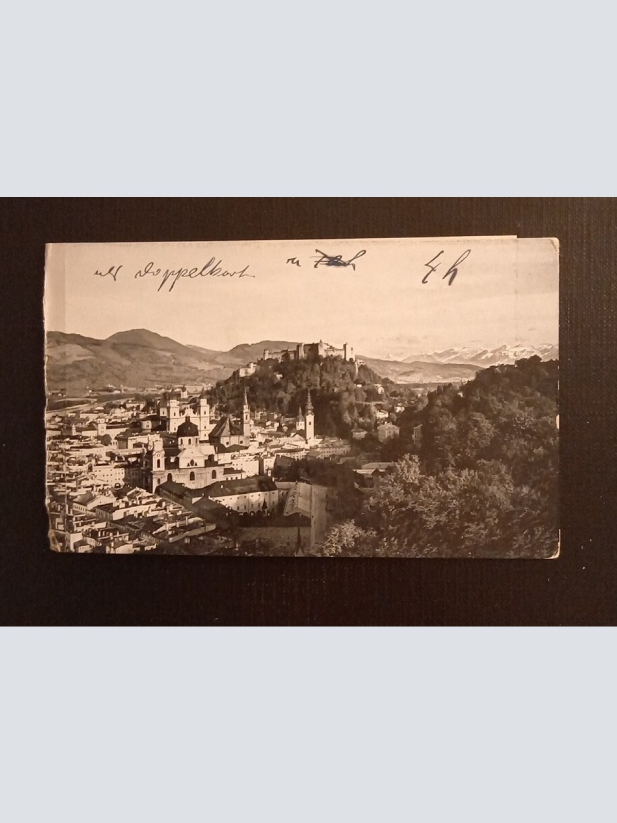 Doppelkarte Salzburg Panorama 165399 Ga G