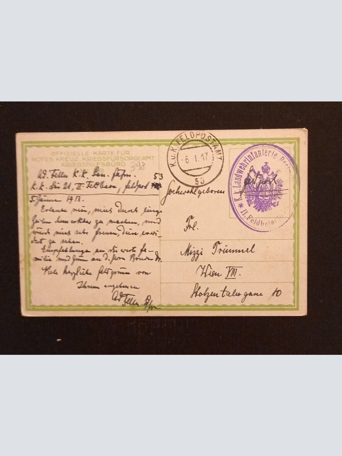 Verwundetentransport Kutsche Pferde 72431 Ga G