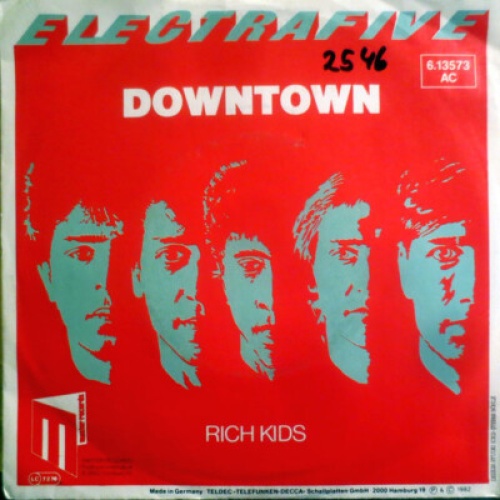 Electrafive* - Down Town (7", Promo)