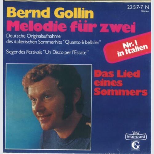 Bernd Gollin - Melodie Für Zwei (7", Single)