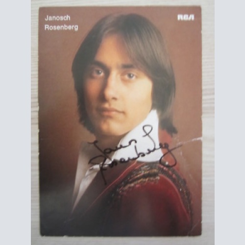 JANOSCH ROSENBERG  - AUTOGRAMM- KARTE- ORIG. AUTOGRAMM