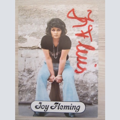 JOY FLEMING - AUTOGRAMM- KARTE- ORIG. AUTOGRAMM