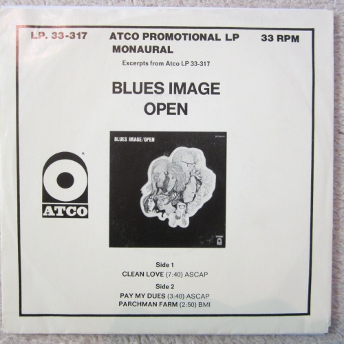 Single / BLUES IMAGE / OPEN / ATCO PROMOTIONAL / TOP RARITÄT / BLUES ROCK /