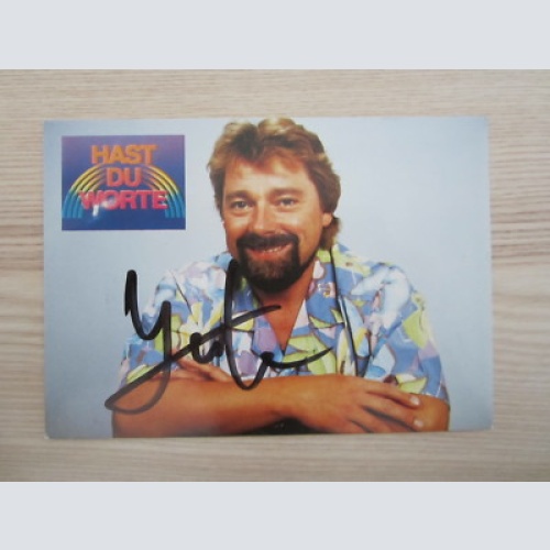 JÜRGEN VON DER LIPPE  - AUTOGRAMM- KARTE- ORIG. AUTOGRAMM