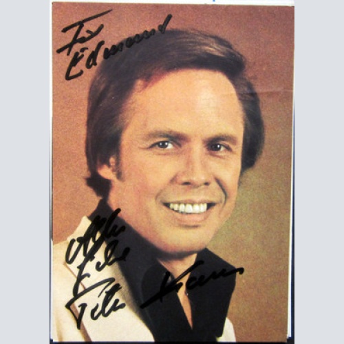 PETER KRAUS AUTOGRAMM- KARTE- ORIG. AUTOGRAMM-AUSTRIA-RARITÄT