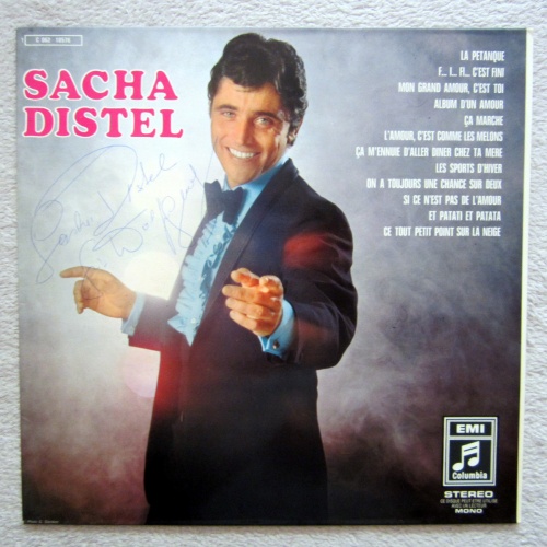 LP / SACHA DISTEL    / MIT ORIG.AUTOGRAMM / RARITÄT / SCHLAGER /