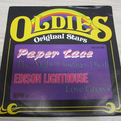 Single /  Paper Lace / Edison Lighthouse ?– The Night Chicago Died / DE PRESS /