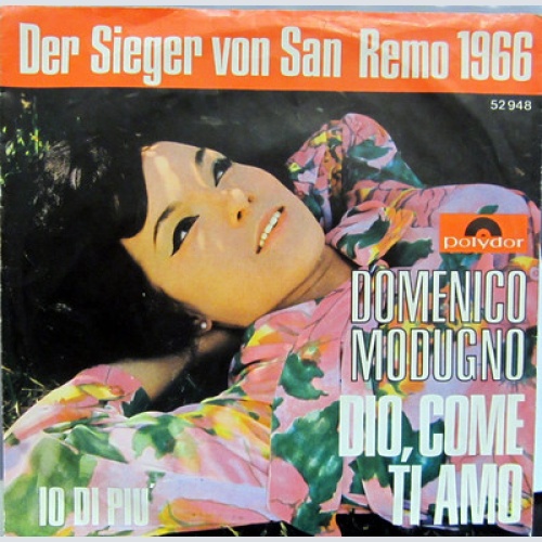 Single / DOMENICO MODUGNO / SAN REMO 1966 / SCHLAGER RARITÄT /