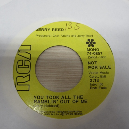 Single / Jerry Reed ?– I'm Not Playing Games / PROMO / US    PRESS / RAR /