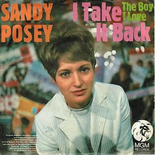 Sandy Posey - I Take It Back / The Boy I Love (7", Single)