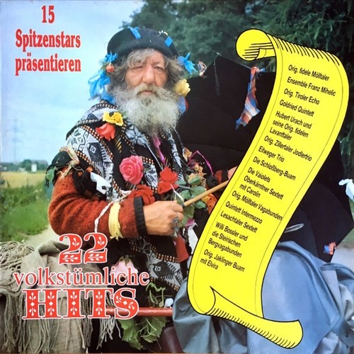 Various - 15 Spitzenstars Präsentieren : 22 Volkstümliche Hits (LP, Comp)