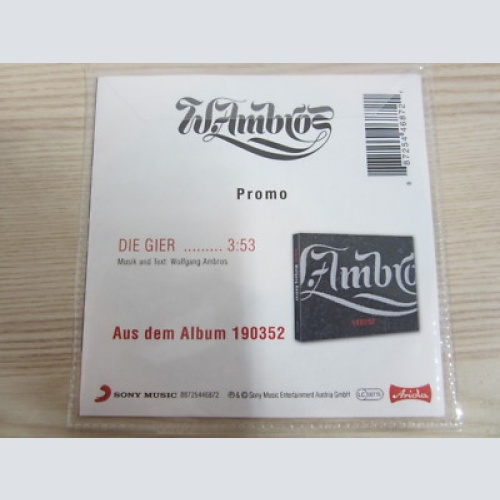 CD / WOLFGANG AMBROS / DIE GIER  / PROMO / MUSTER / RARITÄT /