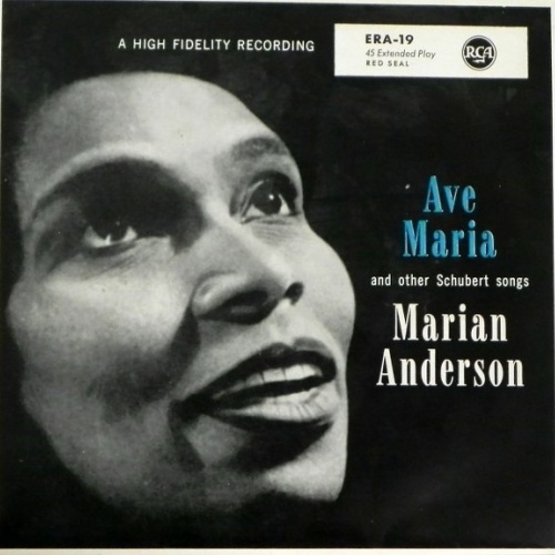 Marian Anderson - Ave Maria And Other Schubert Songs (7", EP)
