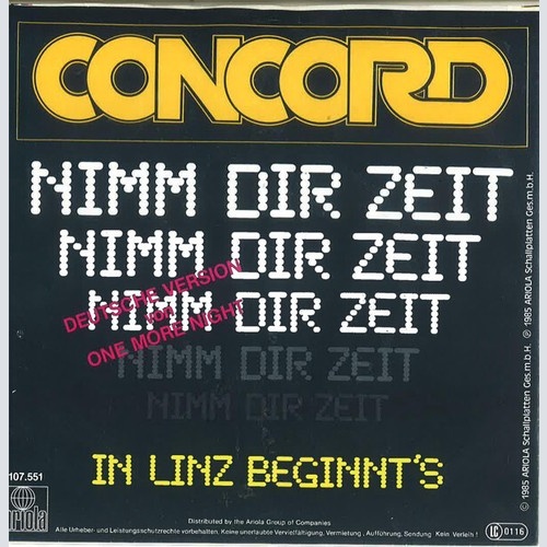 Concord (7) - Nimm Dir Zeit (7", Single)