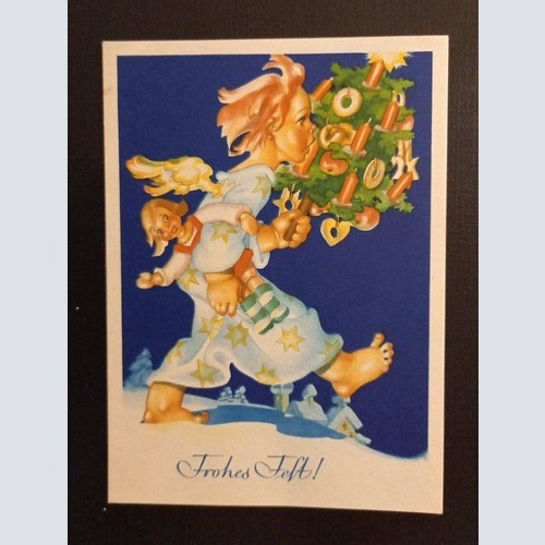 Frohes Fest Kind Mit Puppe Und Kerzen 165339 Ga G