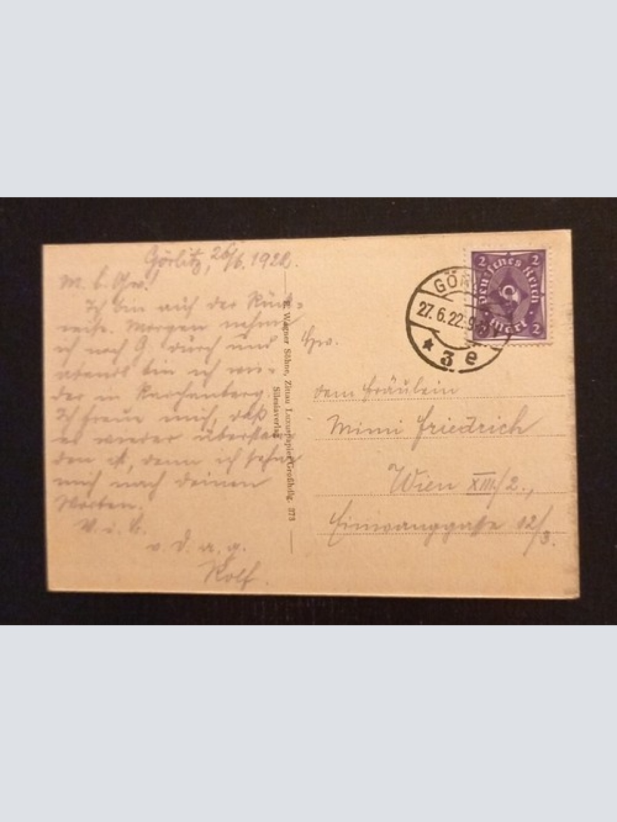 Görlitz Postplatz Polen 63214 Ga G