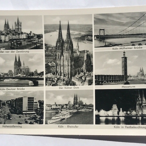 AK, Köln, Nordrhein Westfalen, Dom, Rhein, (110212 BW)